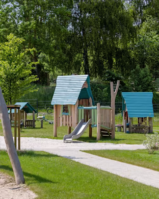 nature playground at a preschool in Germany