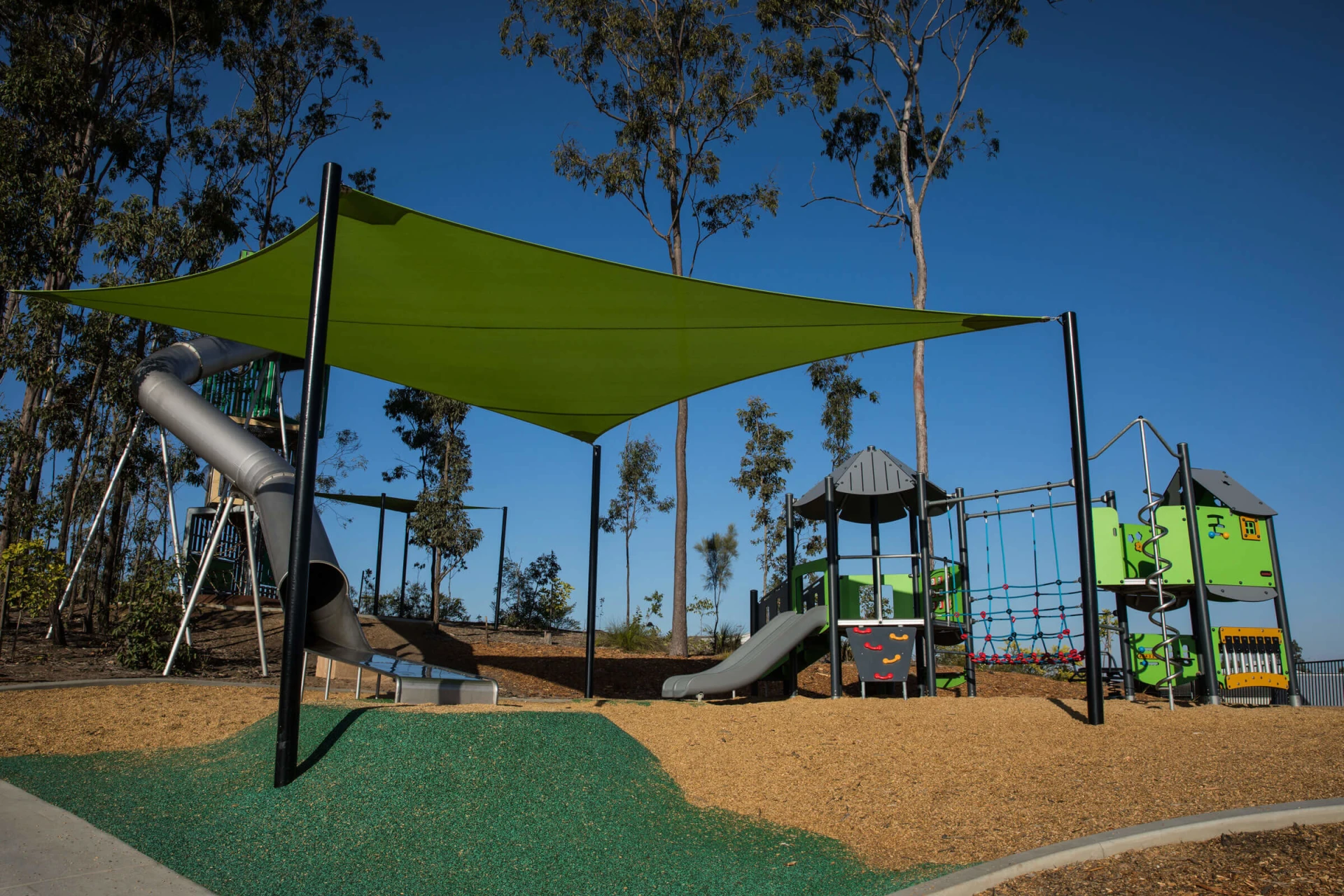 playground with shading canopy