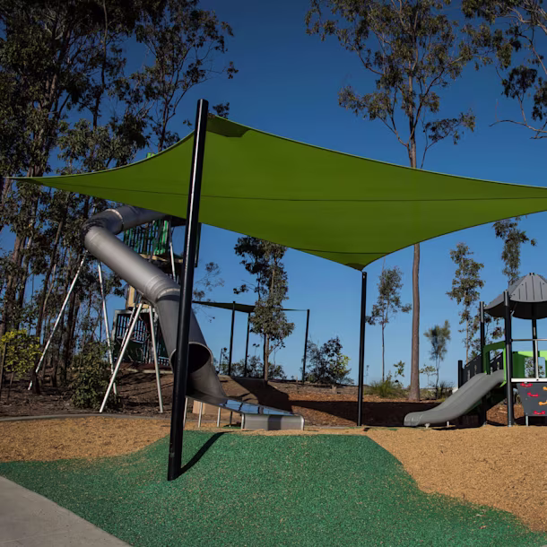 playground with shading canopy