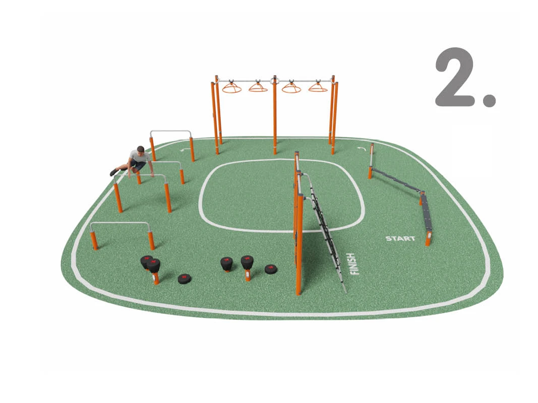 Designing Outdoor Fitness Spaces for Different Types of Users - solution 2