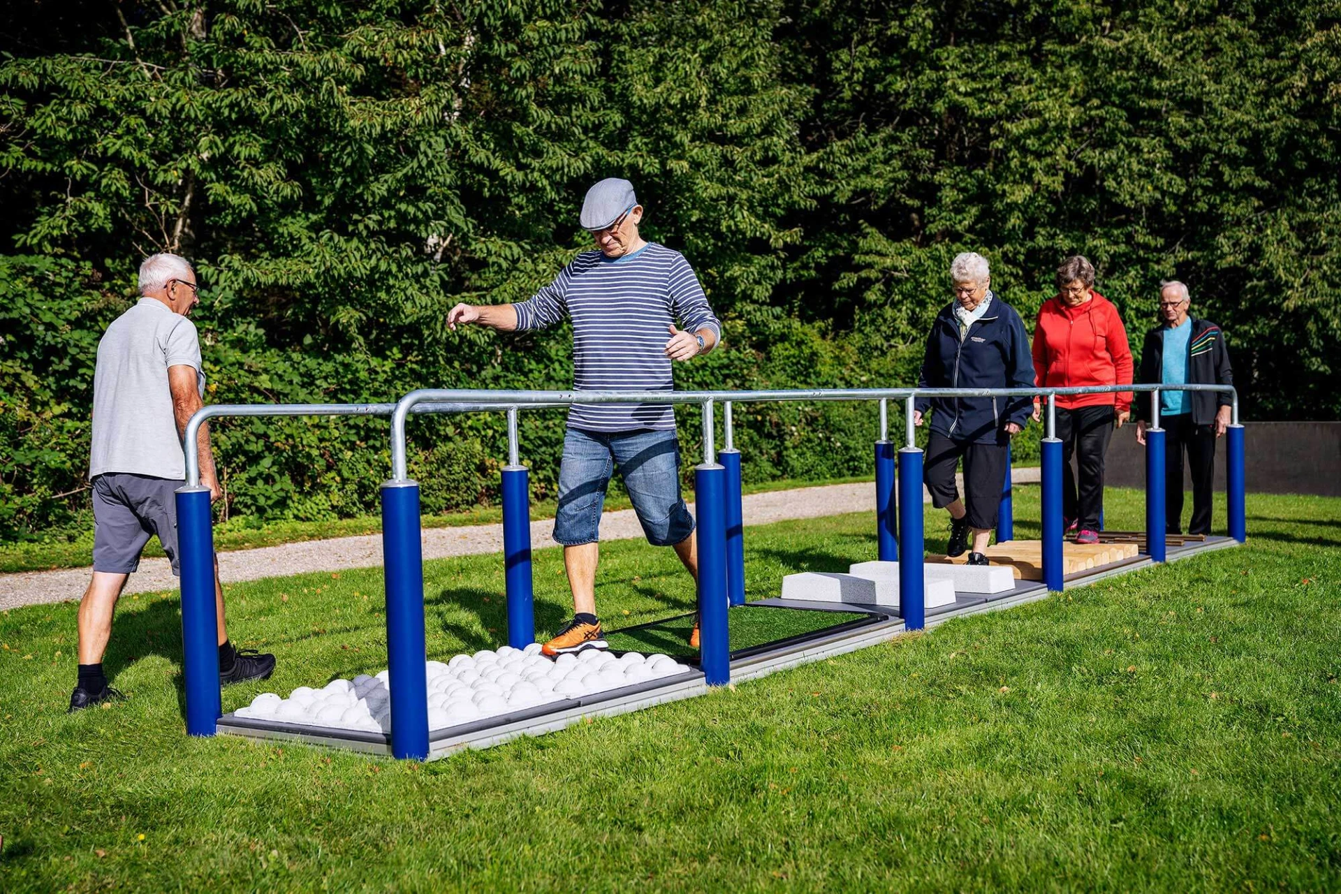 ouderen outdoor gym toestellen voor senioren