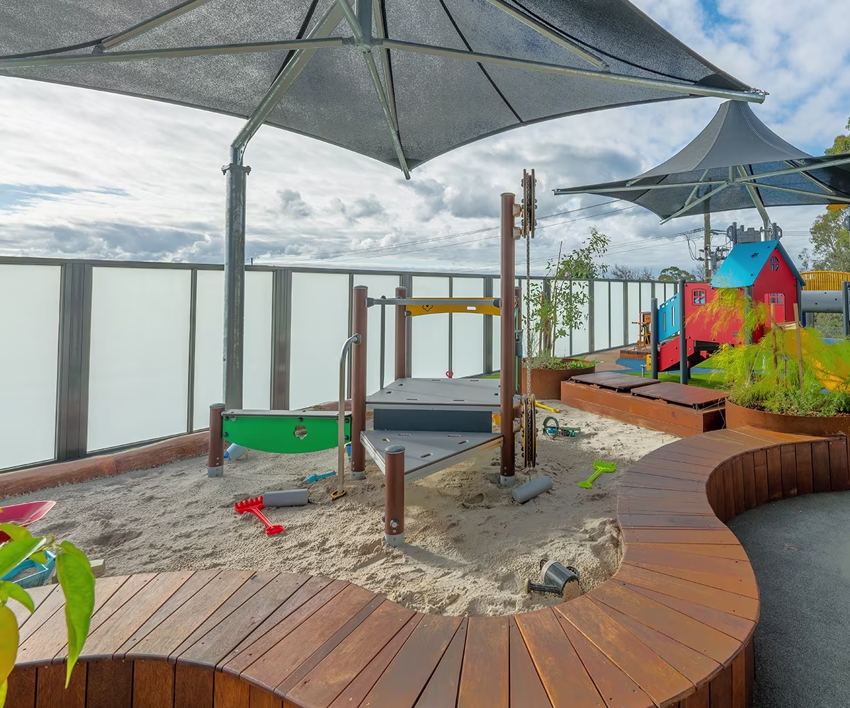 Sand play station at early learning ladder in Melbourne 