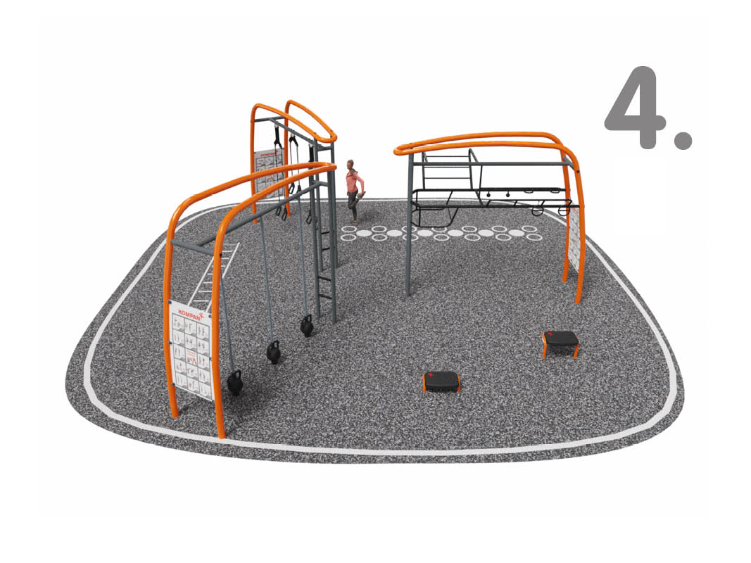 Designing Outdoor Fitness Spaces for Different Types of Users - solution 4