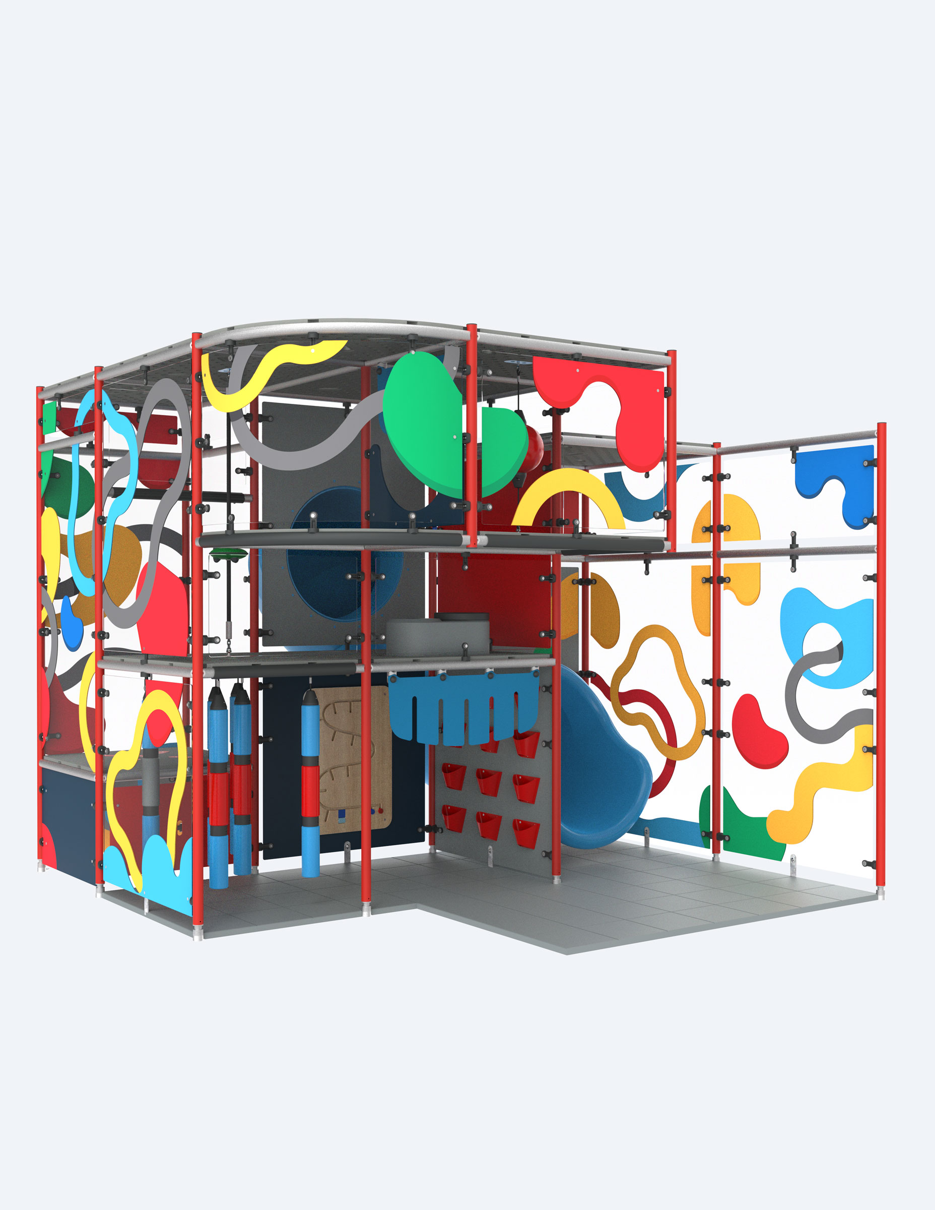 playbox indoor render colourfull
