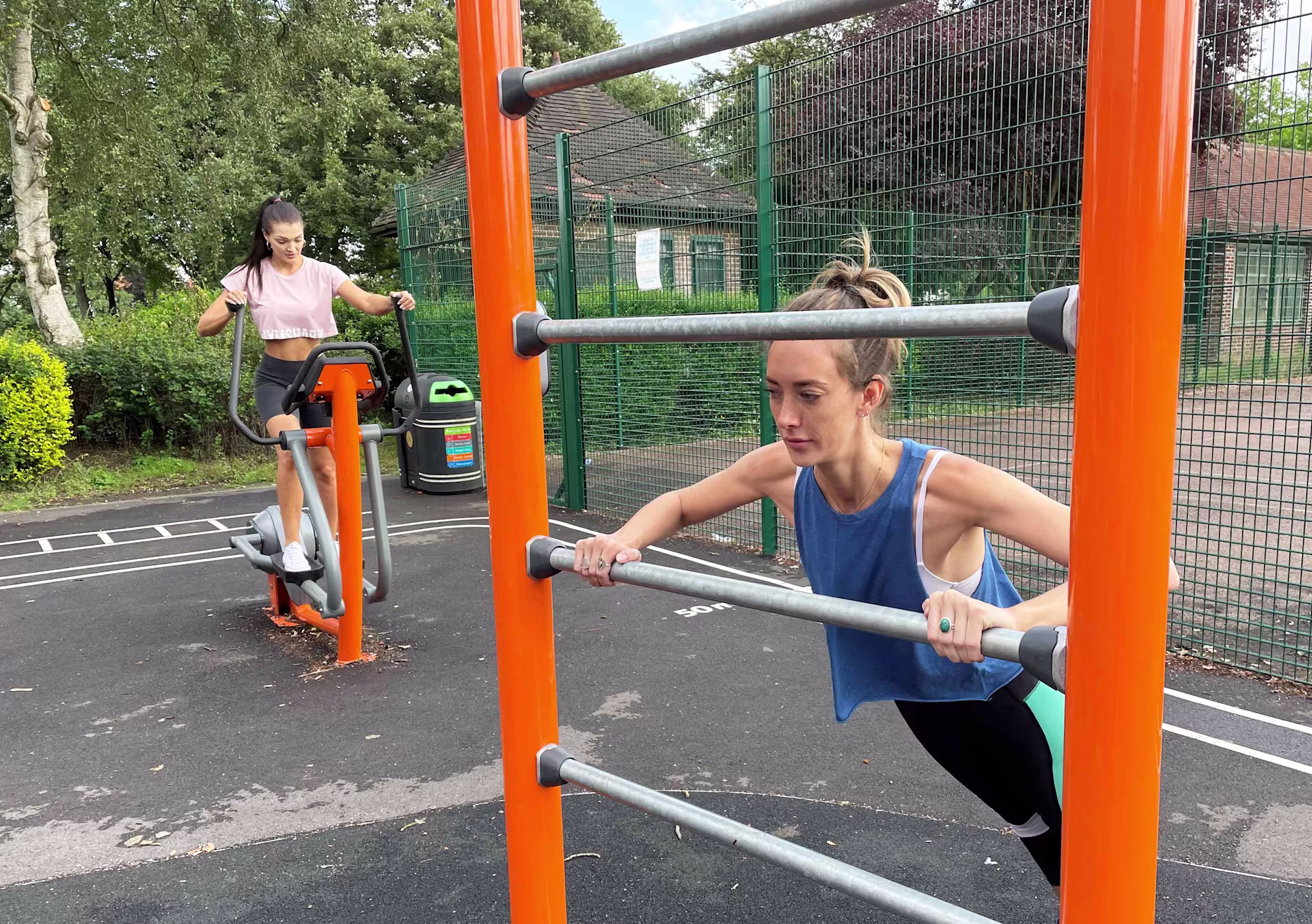 Memorial Park outdoor gym - large image