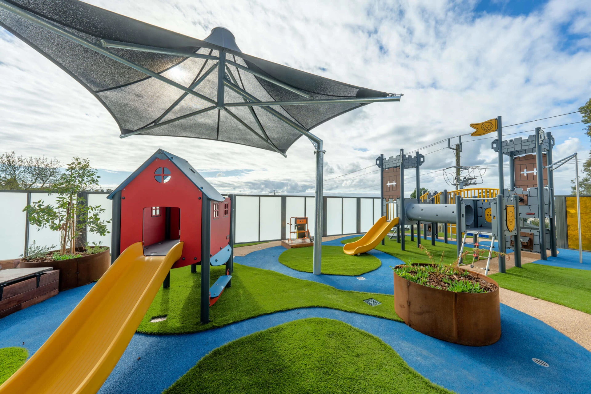 preschool playground at Watsonia learning ladder with caste play system