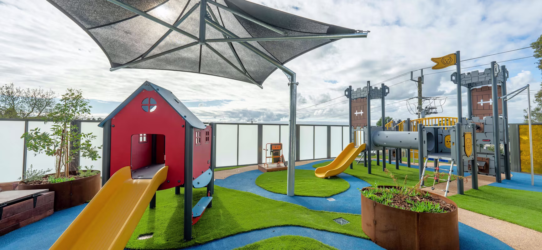 preschool playground at Watsonia learning ladder with caste play system