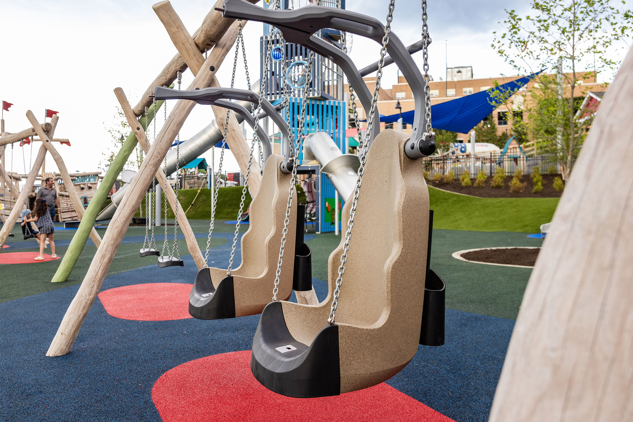 ADA Seating at Marine Park in Red Bank, New Jersey.