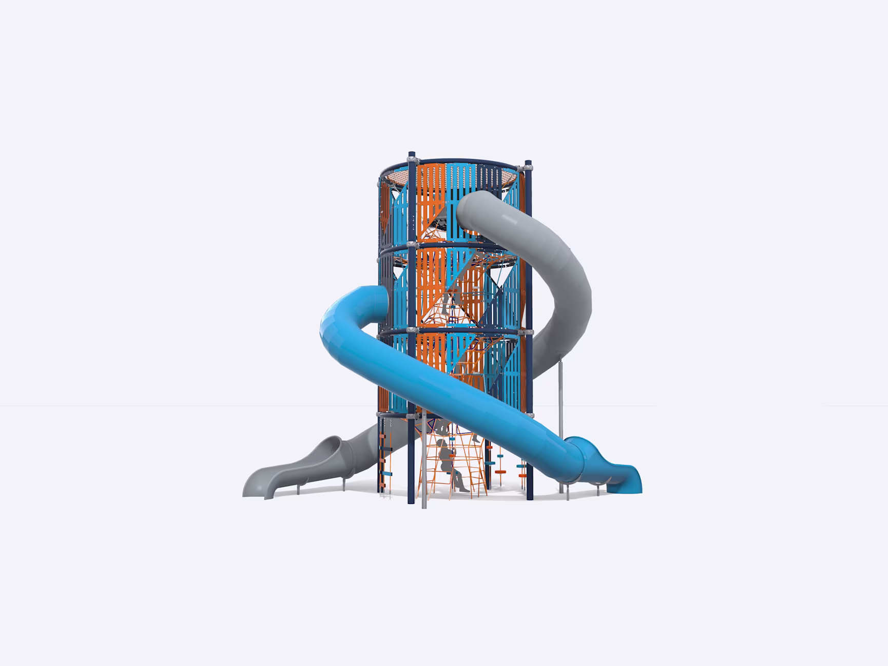 custom playground tower from kompan