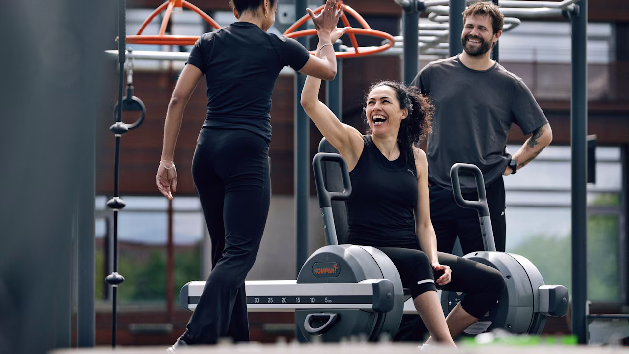 Fitnessbereich auf der Donauinsel in Wien