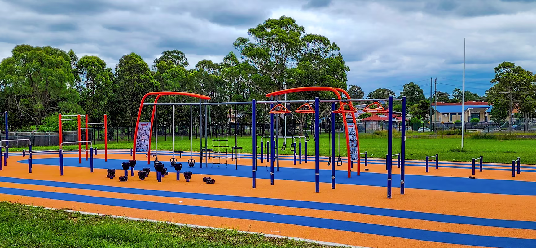 Tweens playing on rotating playground equipment