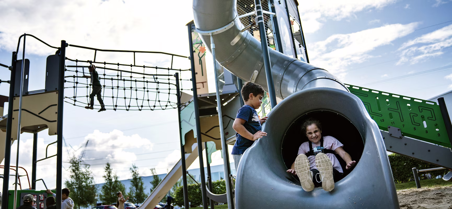 kompan latest news children playing on a giants playground set