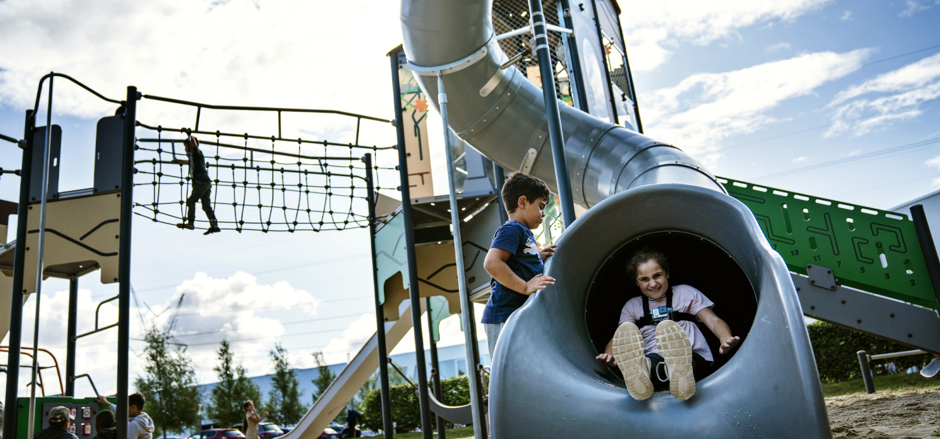 kompan latest news children playing on a giants playground set