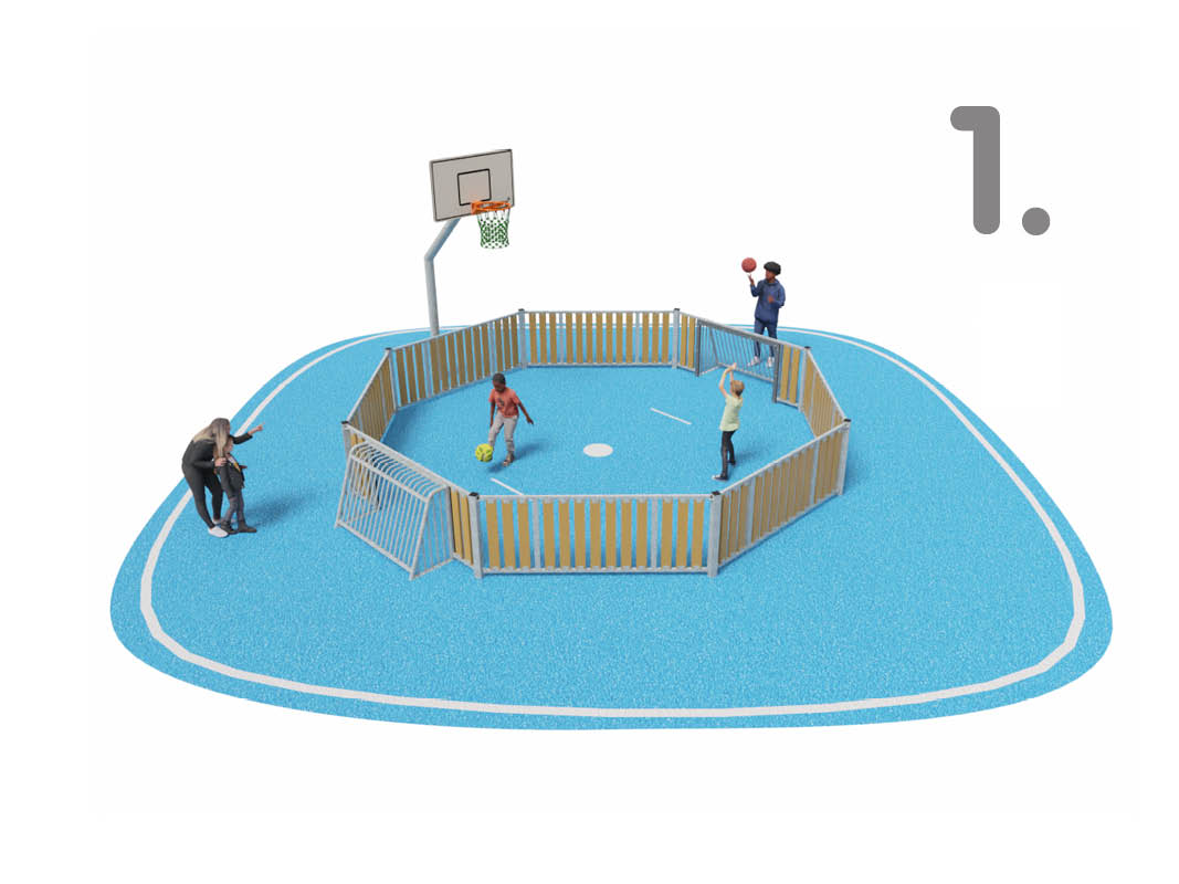 Designing Outdoor Fitness Spaces for Different Types of Users - solution 1