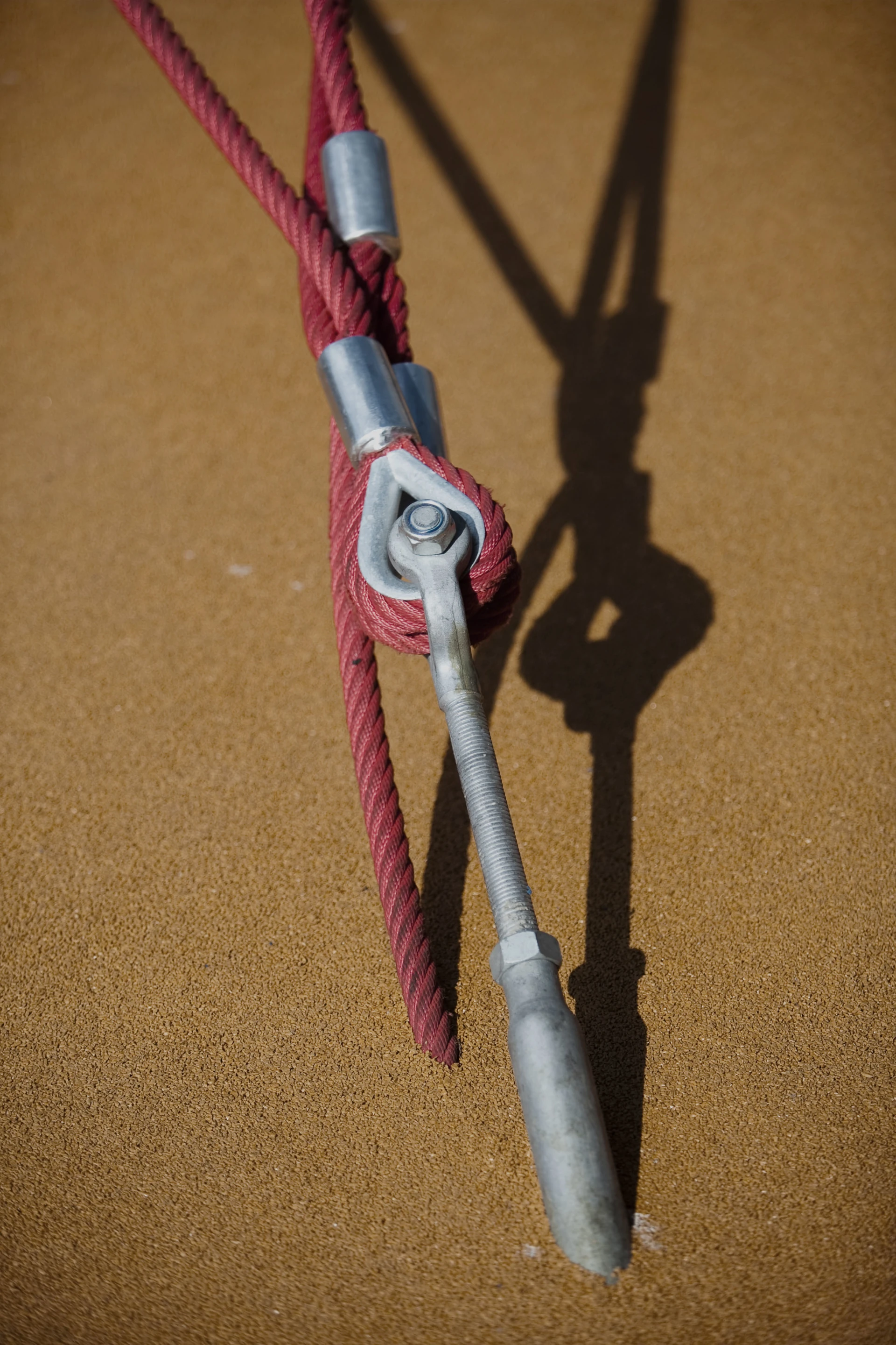 close up of playground Hercules rope