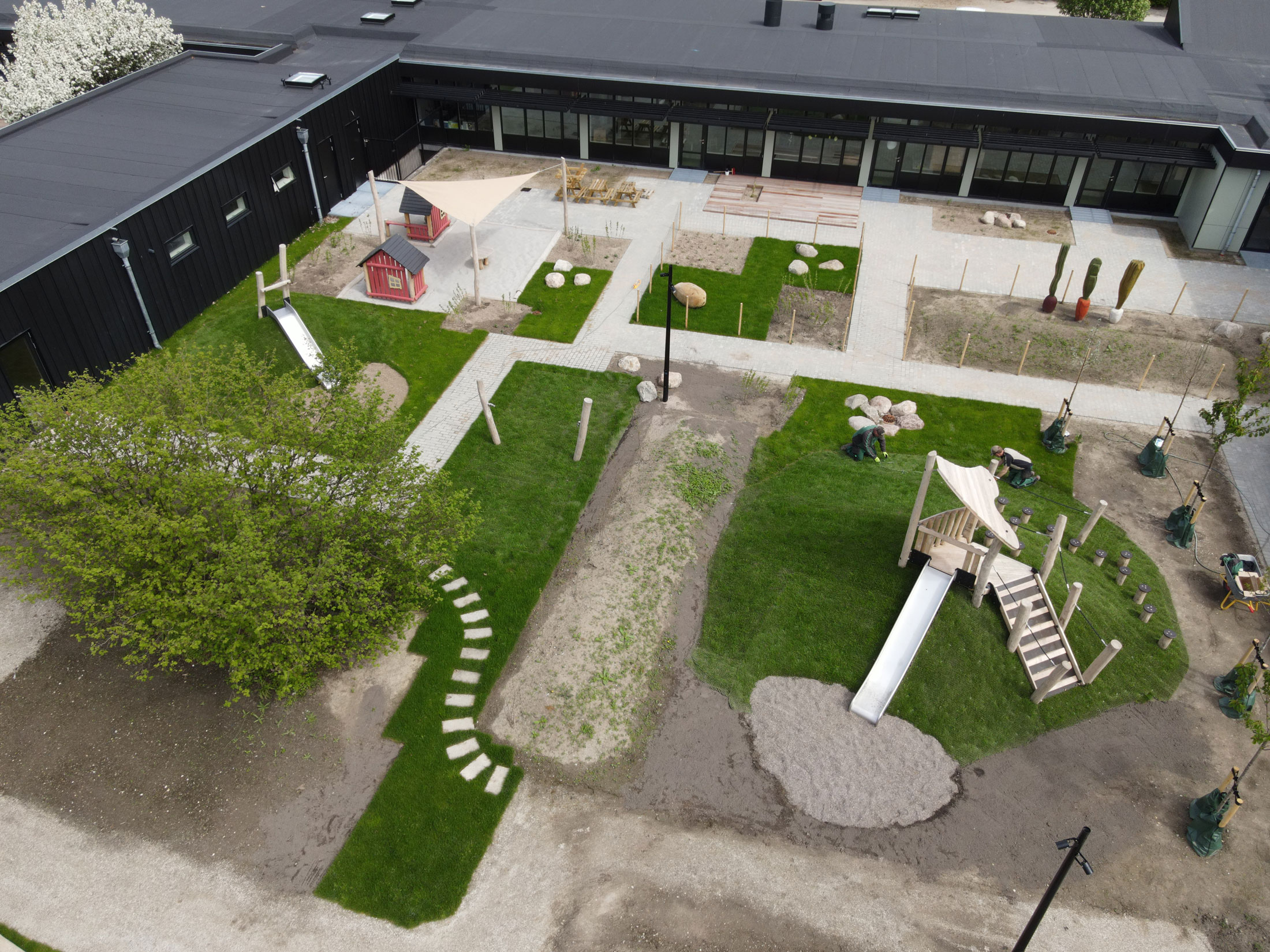 closeup of multi use artificial grass for playgrounds and sport