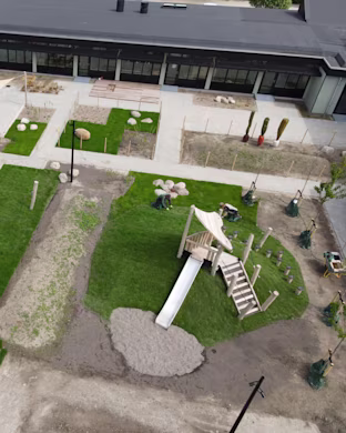 closeup of multi use artificial grass for playgrounds and sport