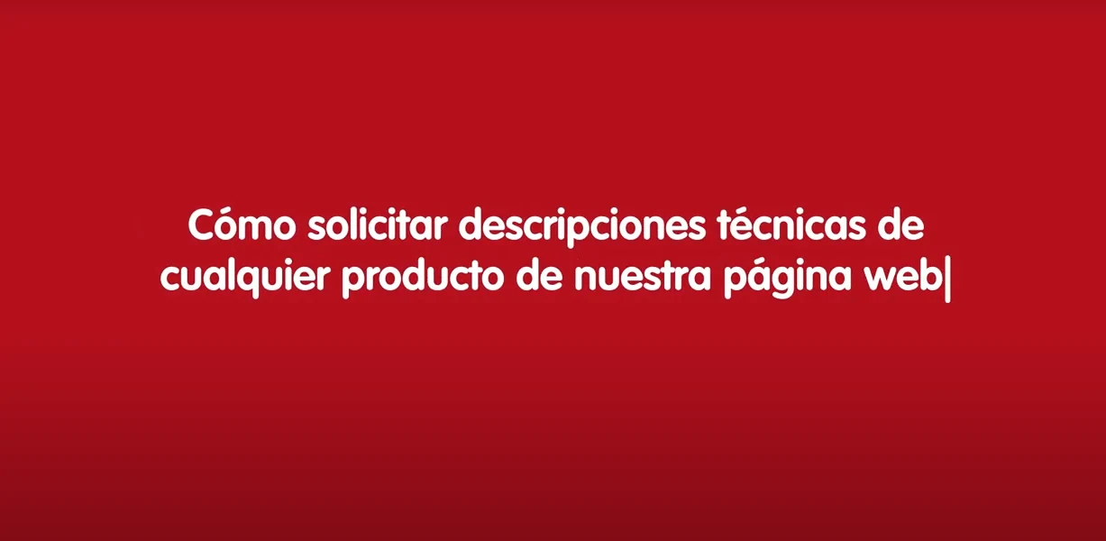 Cómo solicitar textos de licitación para todos los productos