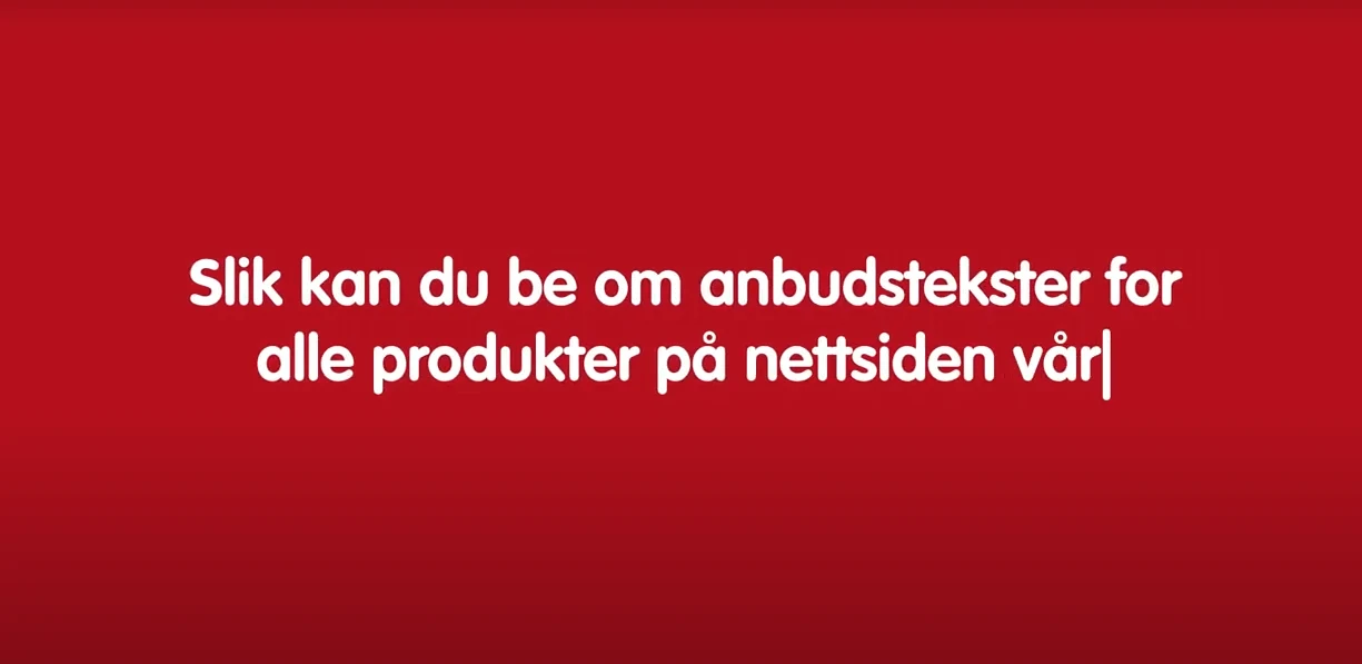 Slik ber du om anbudstekster for alle produkter