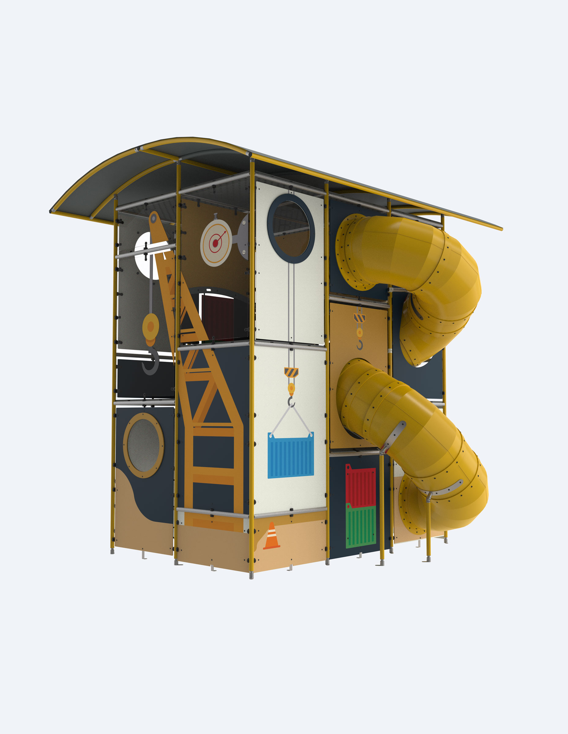 playbox outdoor render crane