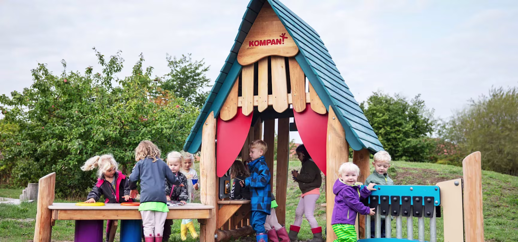 wooden robinia sensory playgrounds play panels tables and games hero image