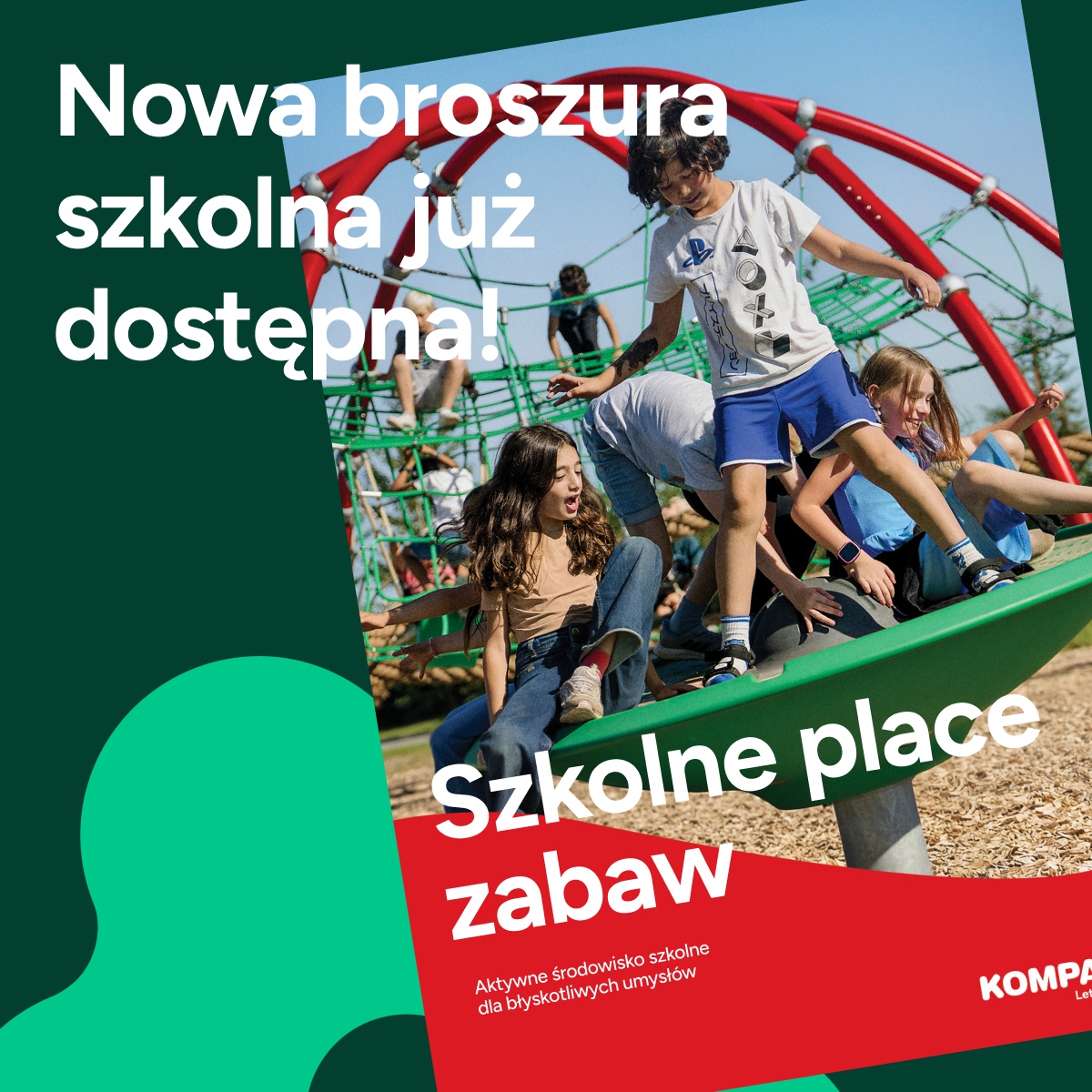 Broszura dotycząca planowania szkolnych placów zabaw – zamów egzemplarz