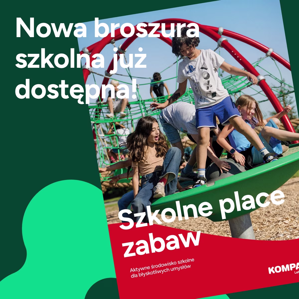Broszura dotycząca planowania szkolnych placów zabaw – zamów egzemplarz