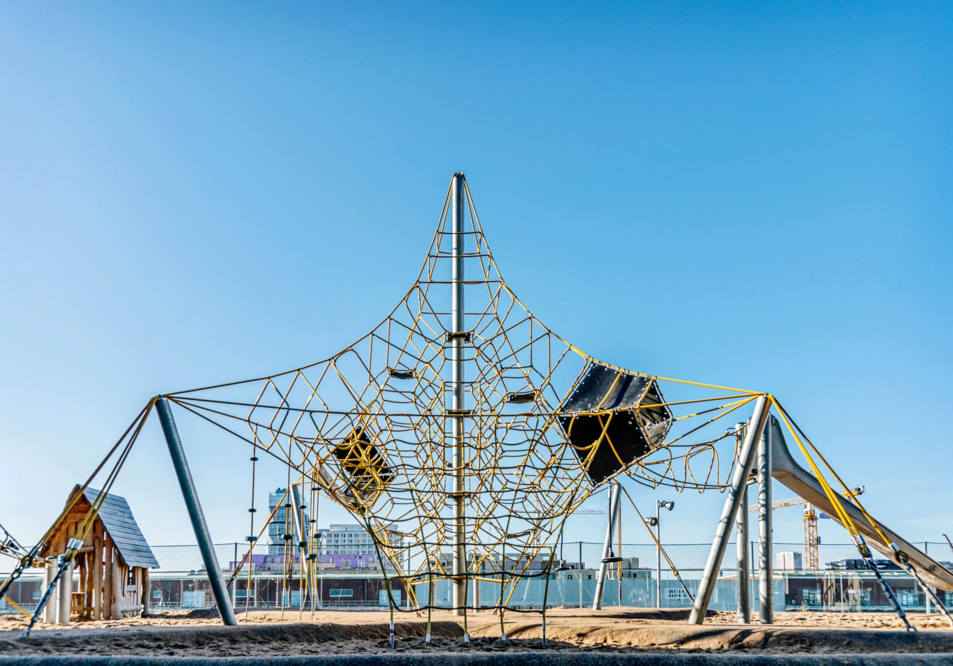 rope climbing structure at Copenhagen International School