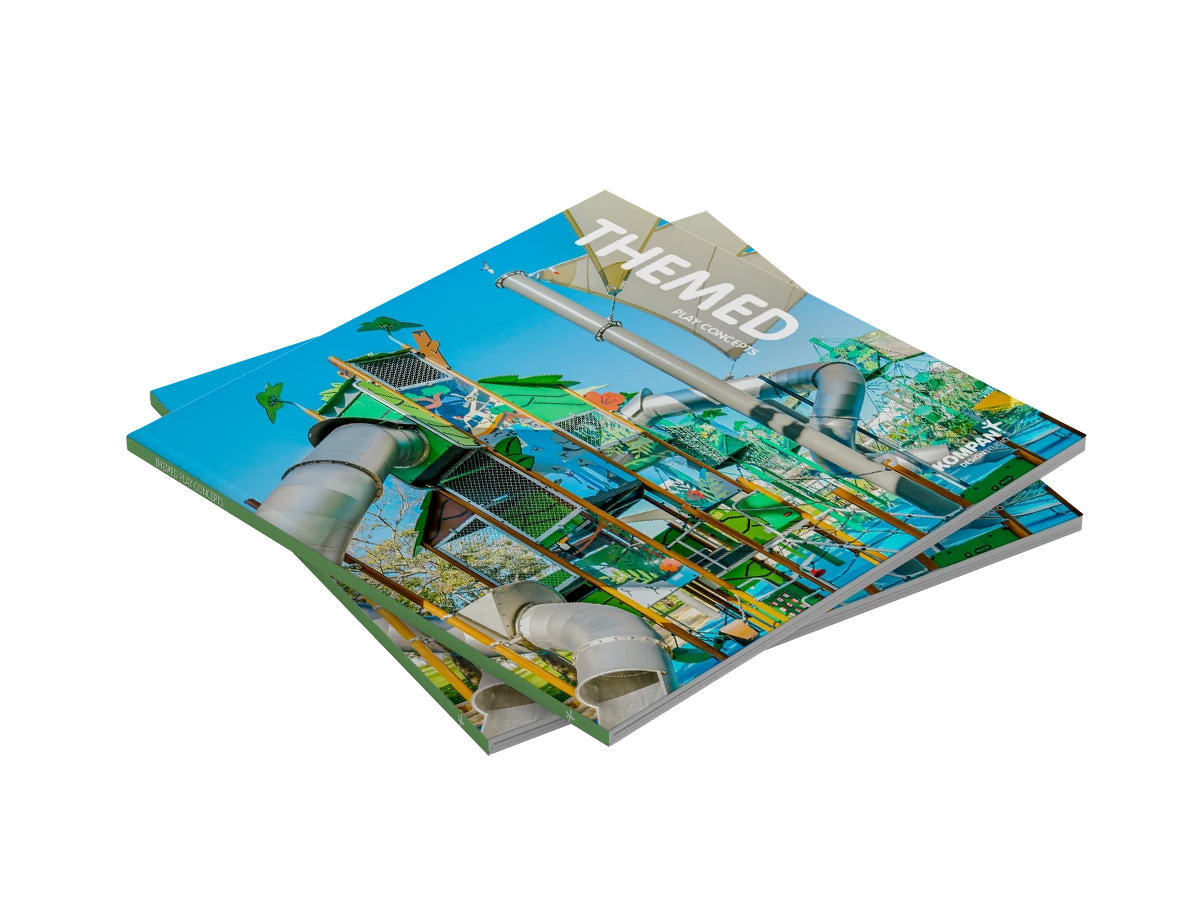 mockup of themed playground concept brochure