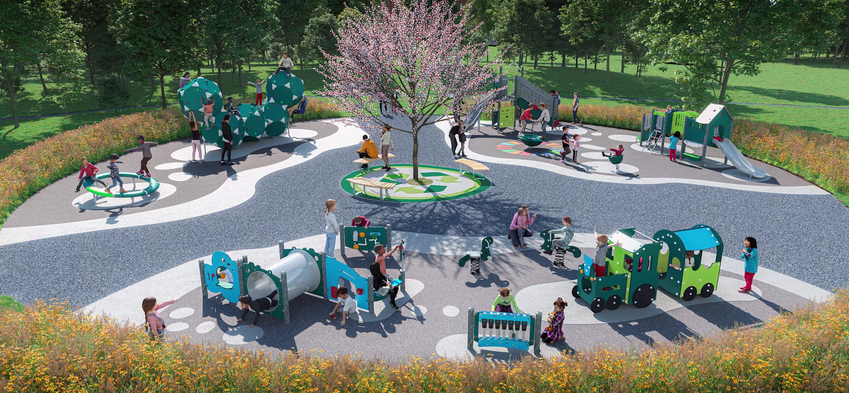 Concept design for a low carbon emission park