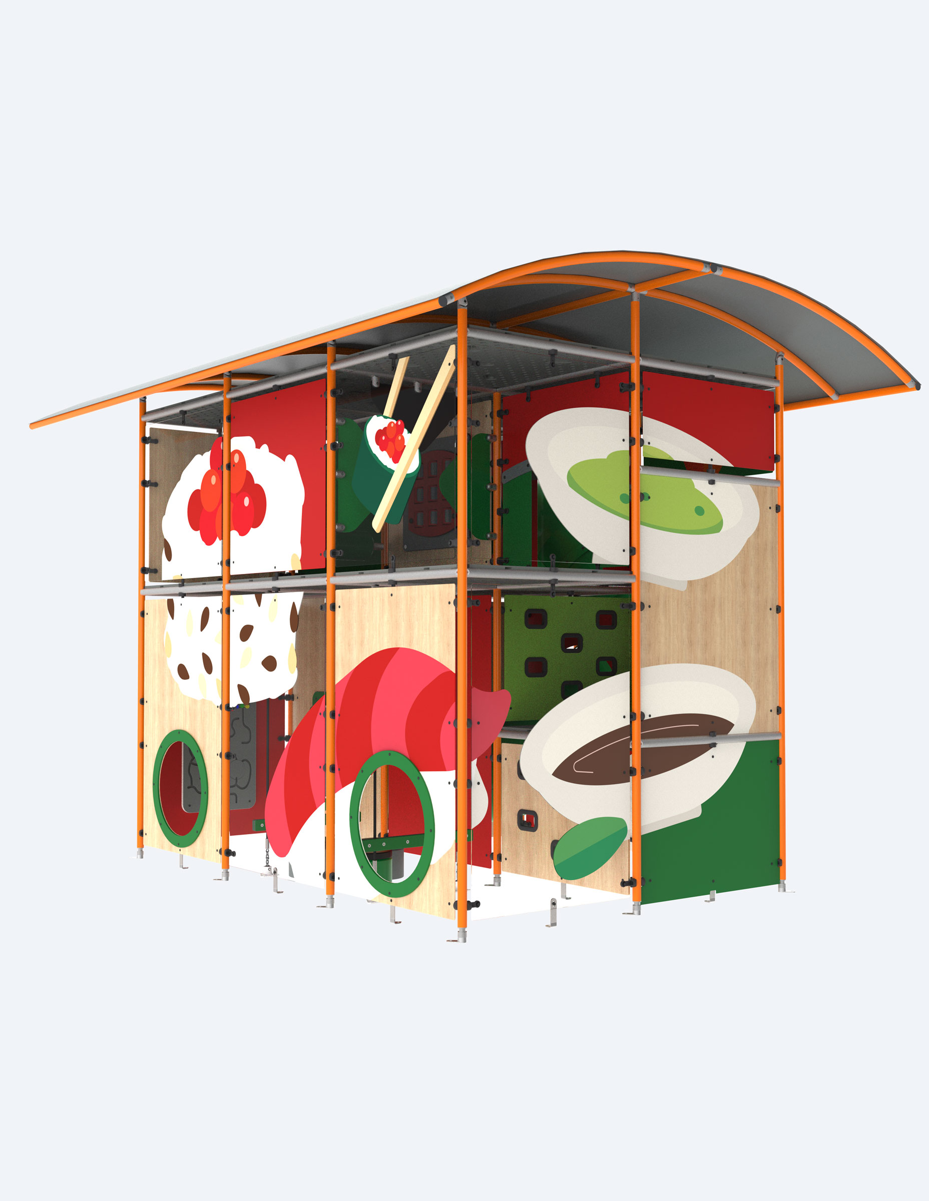 playbox outdoor render sushi