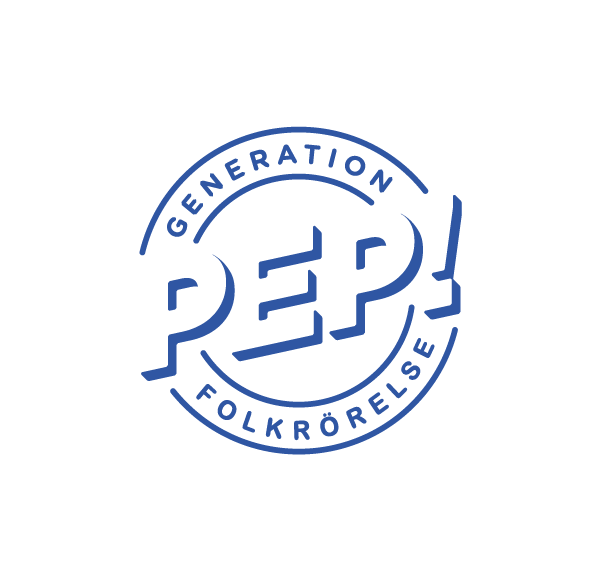 Generation Pep Folkrörelse Logo BLUE