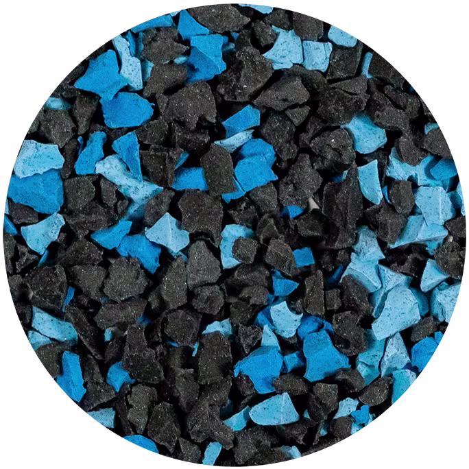 60% Black 20% Light Blue 20% Blue