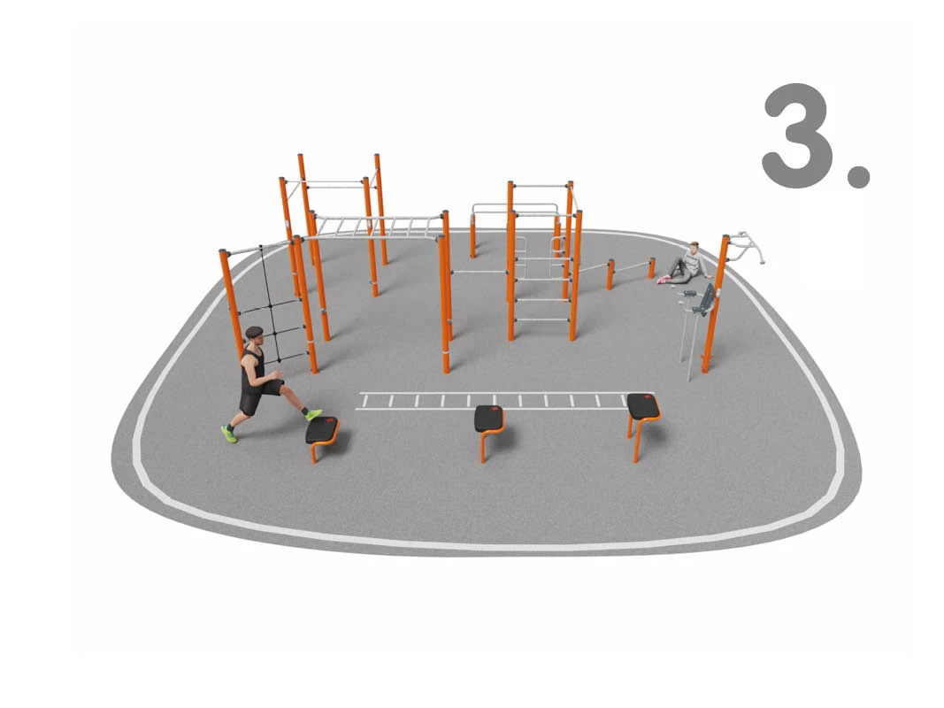 Designing Outdoor Fitness Spaces for Different Types of Users - solution 3
