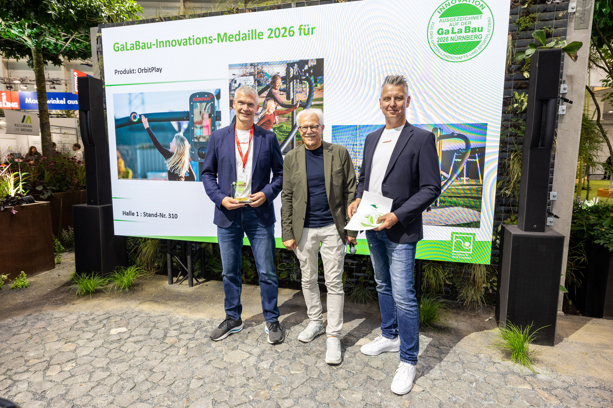 OrbitPlay wins GaLaBau Innovation Medal 2026 - KOMPAN