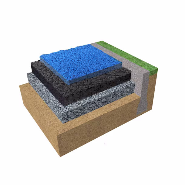 What is wet pour surfacing made of?
