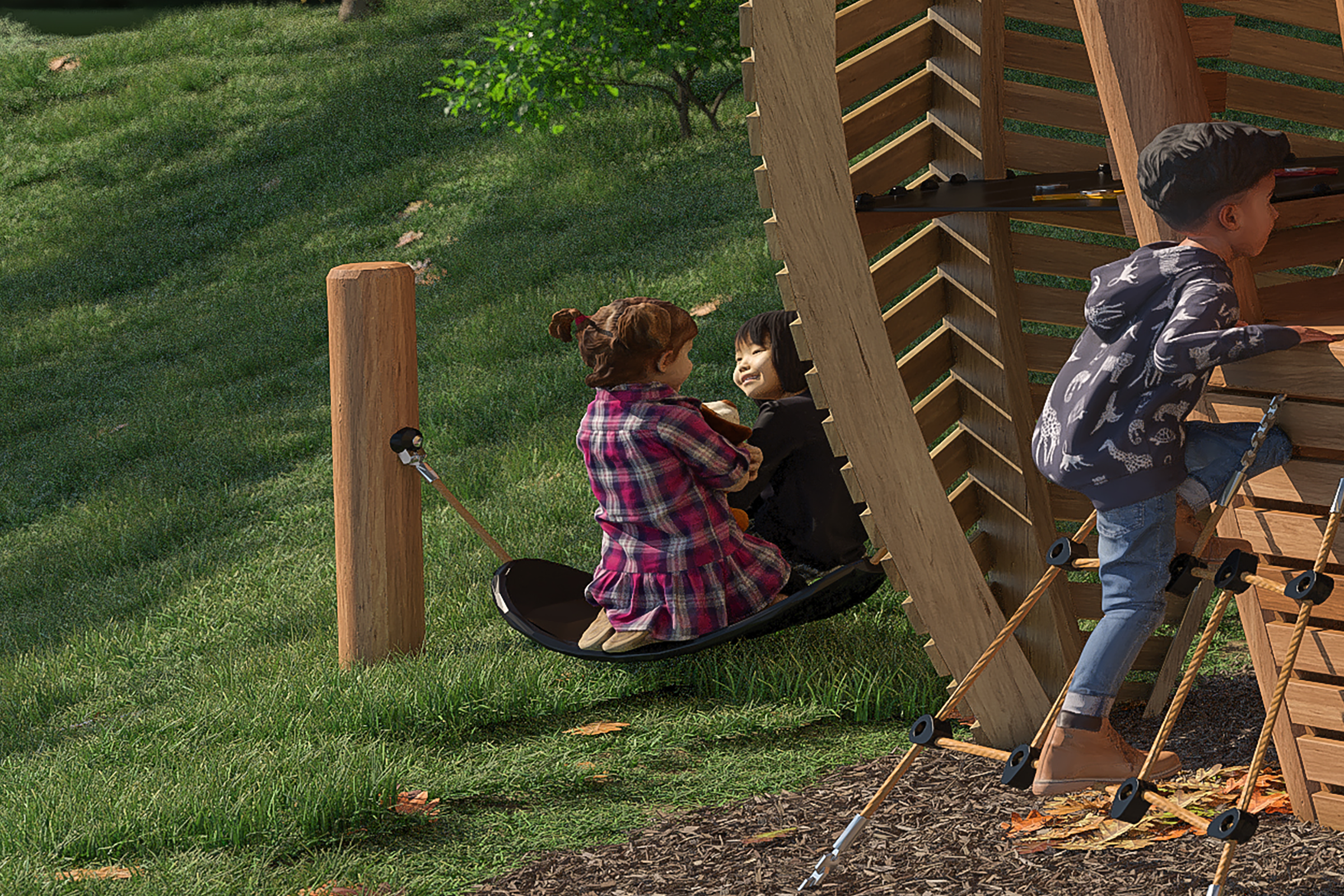 Relaxing with friends