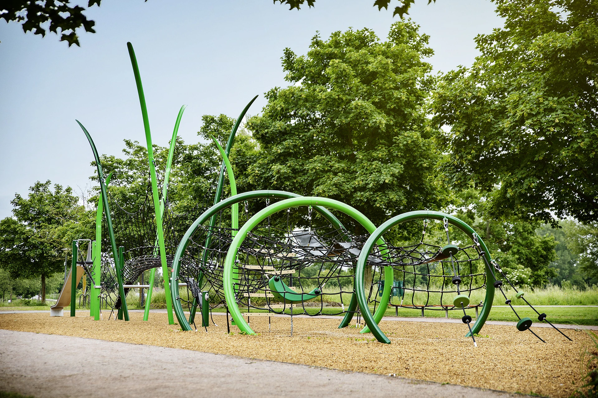 Jardin Des Deux Rives playground in France