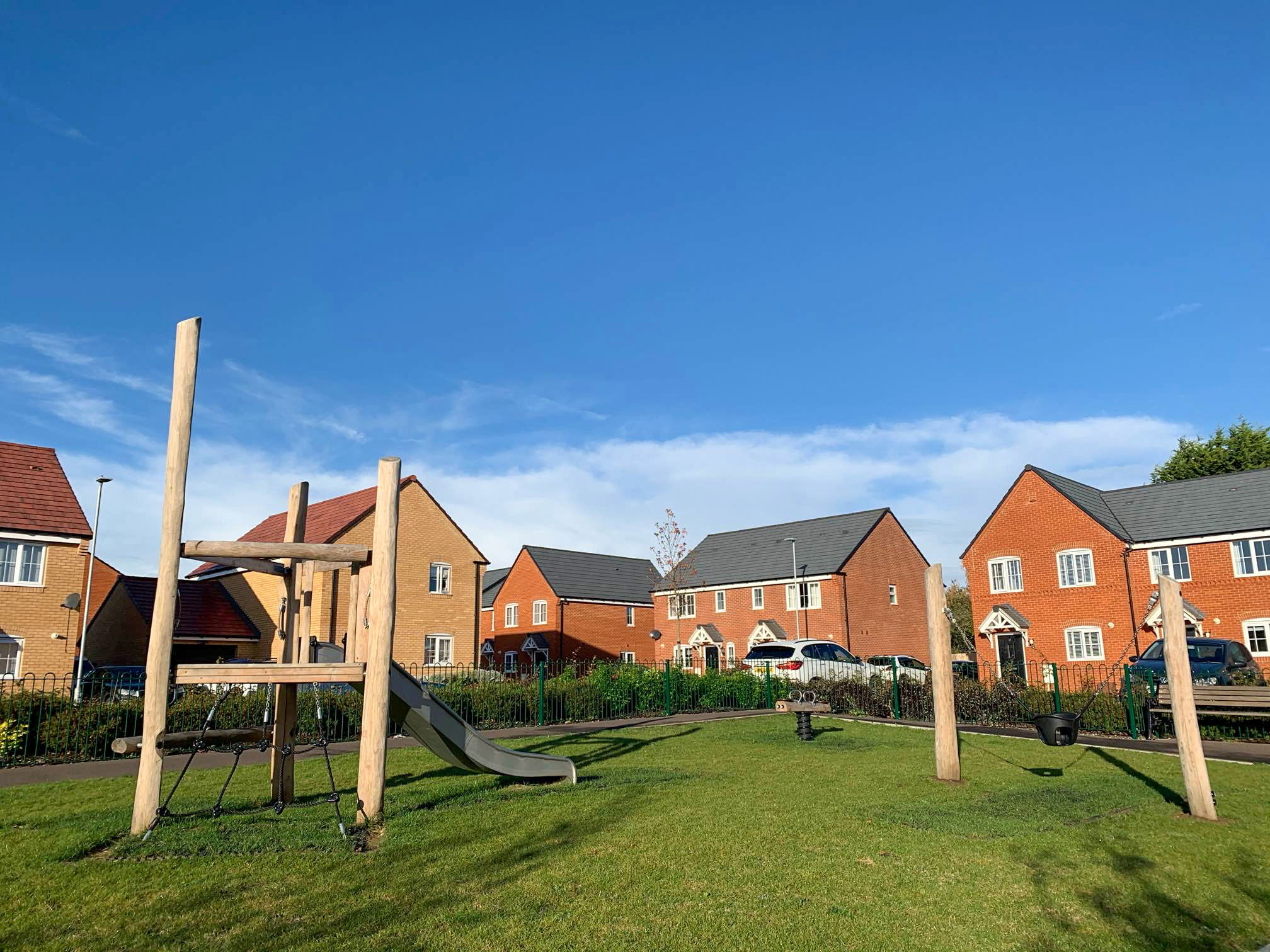 nature playground at housing development 