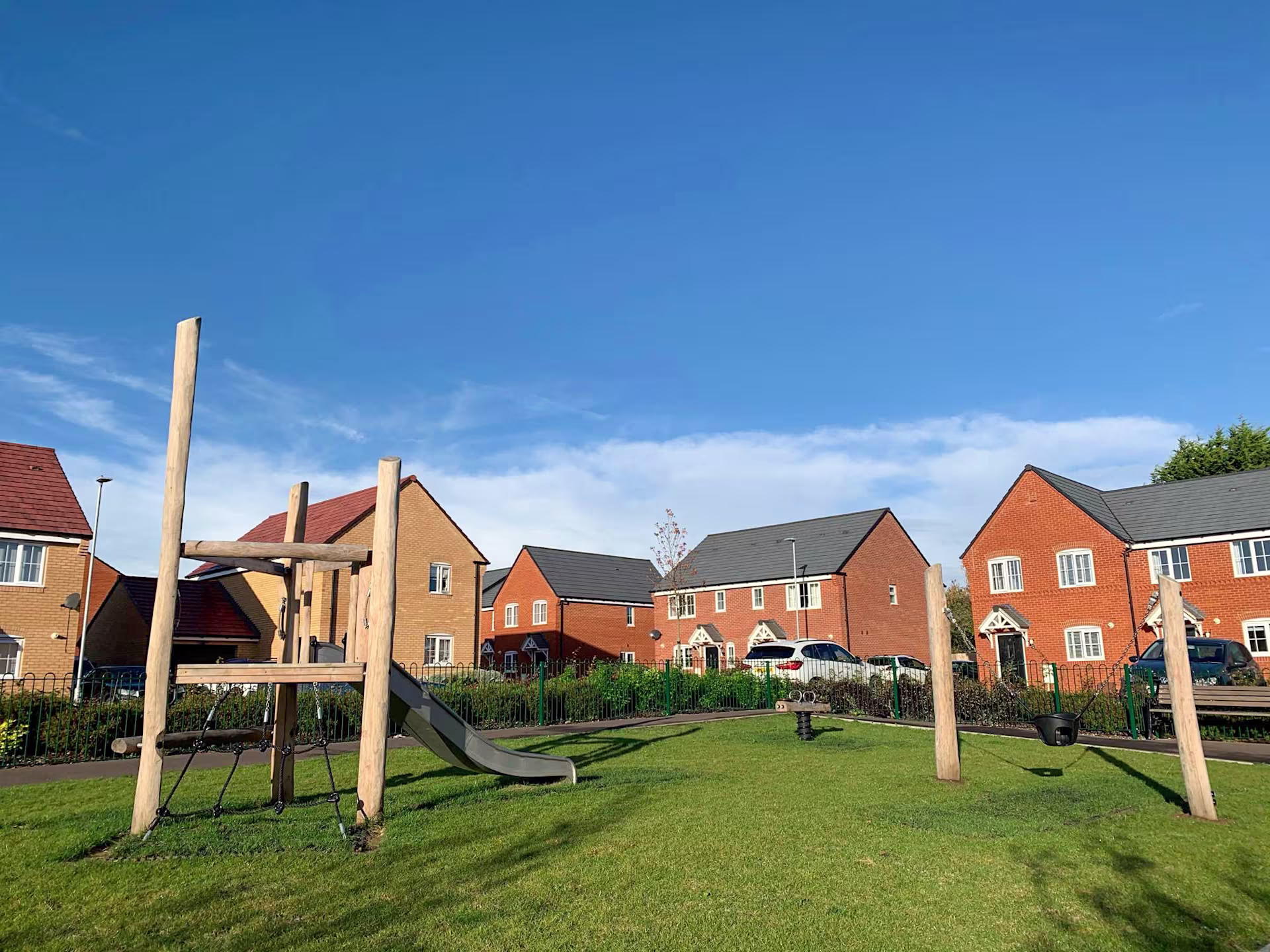 nature playground at housing development 