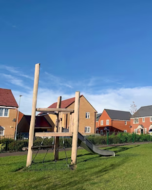 nature playground at housing development