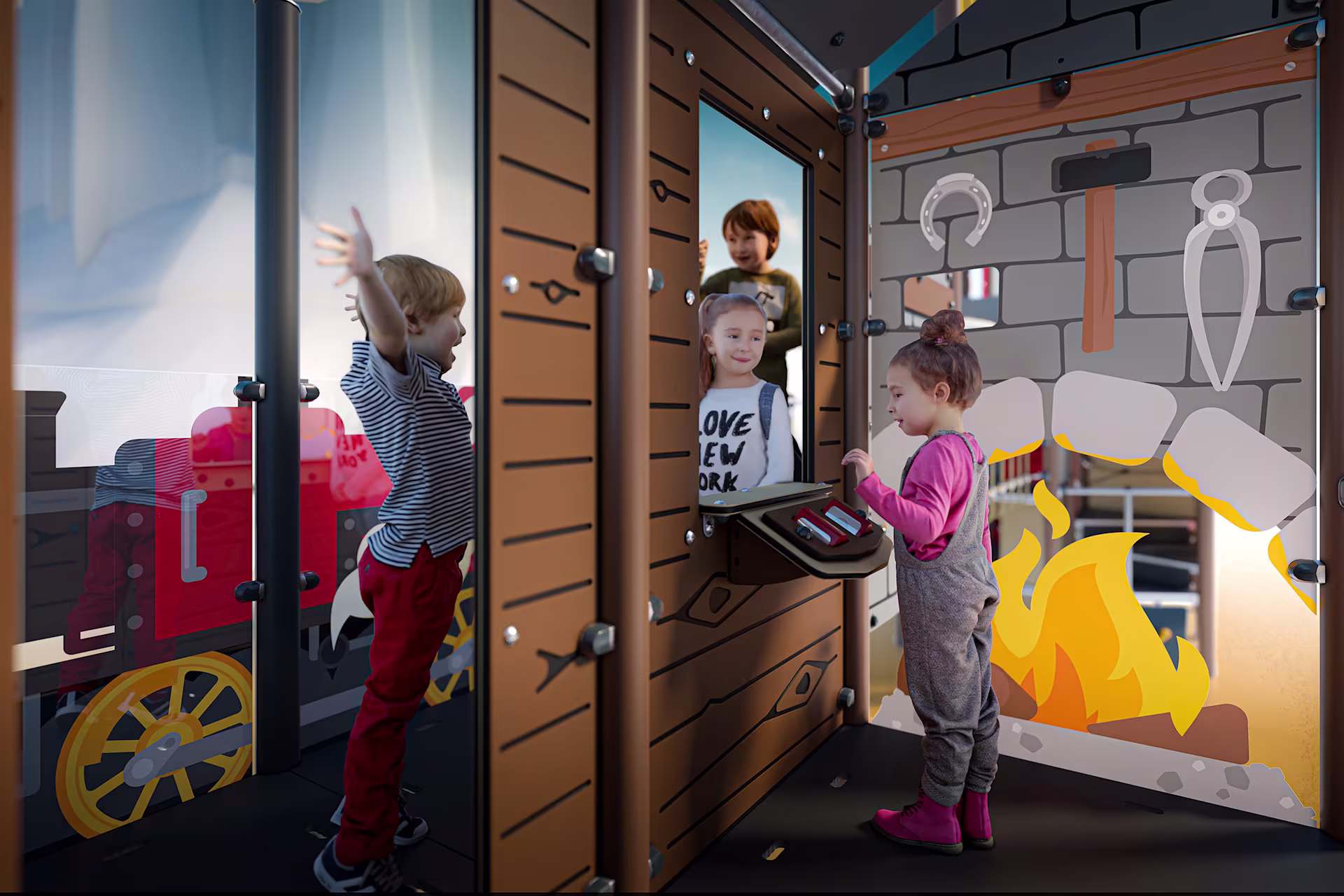 The Locomotive and Train Station - Ticket office