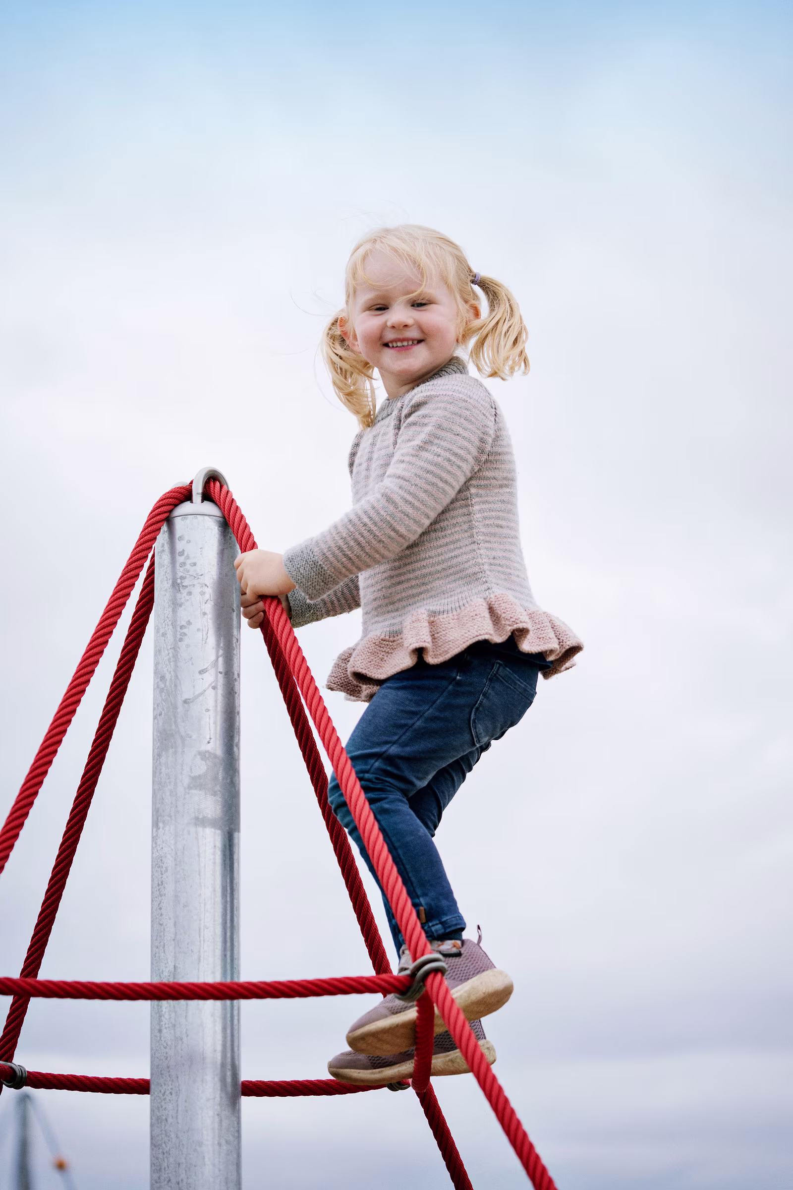 Children's playground climbing equipment