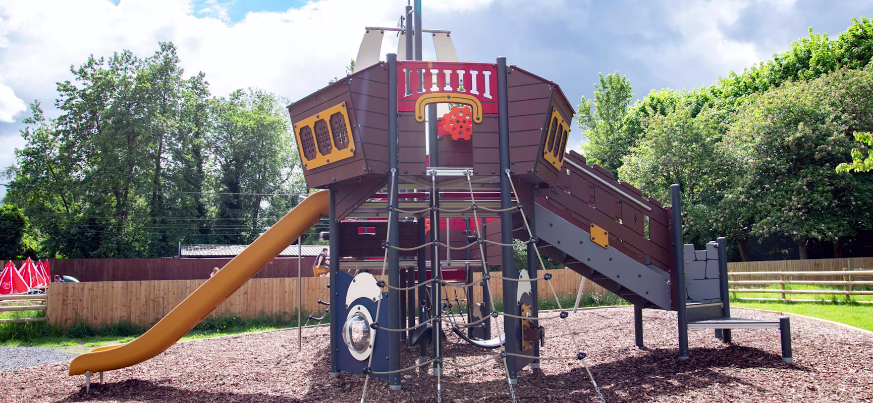playground pirate ship at HooZoo in UK