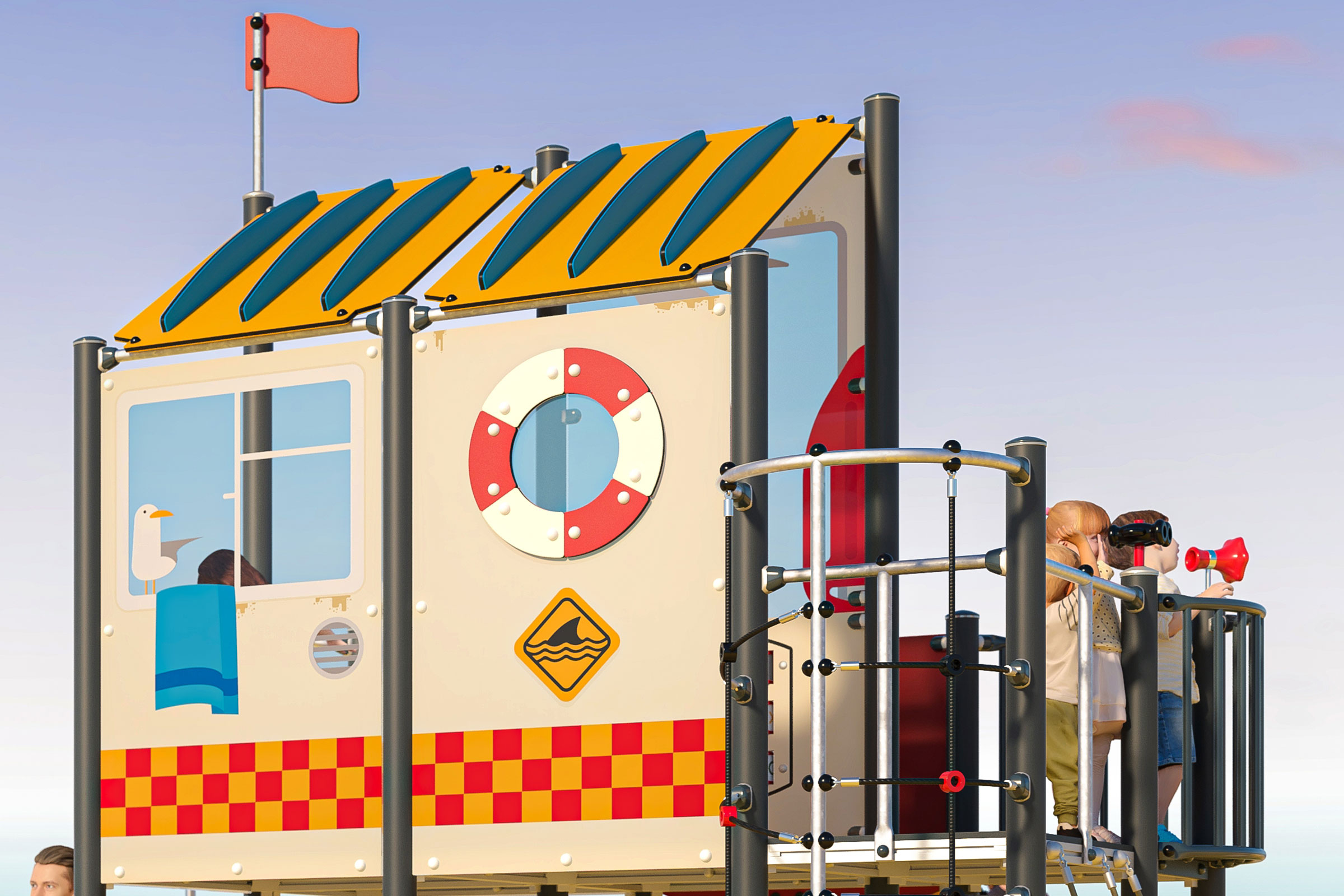 The Beach life and lifeguards - LEFT