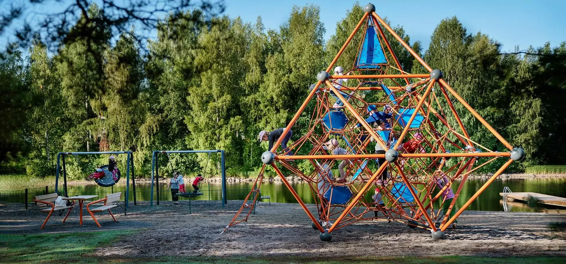 corocord geometric climbing frame for children geodesic climbing dome playground hero