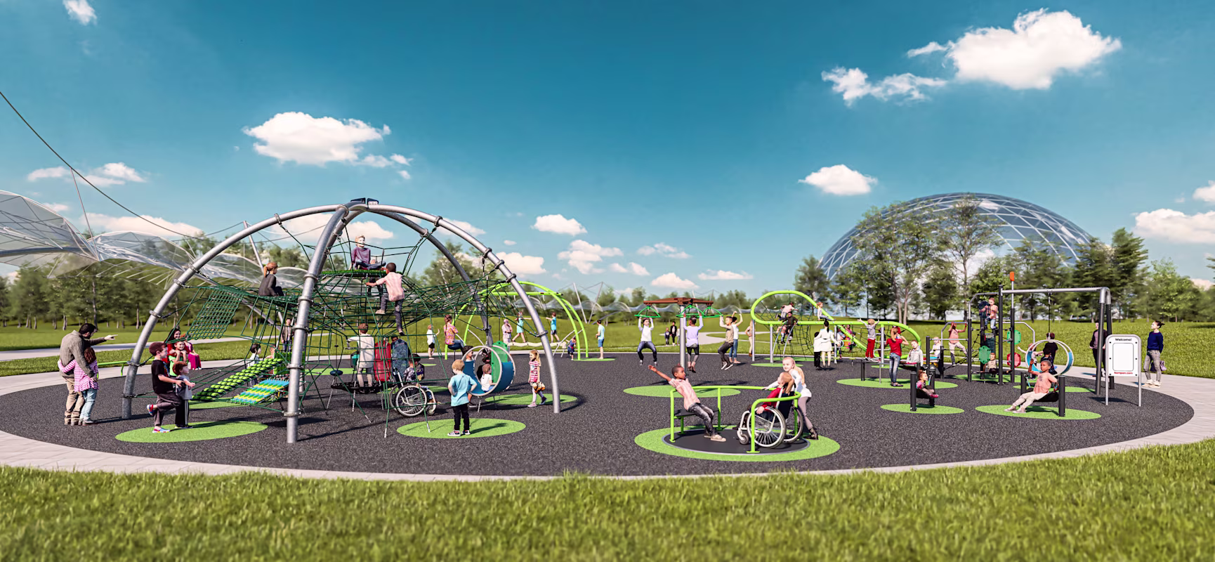 A unique Urban Arch playground design that attracts children and their parents