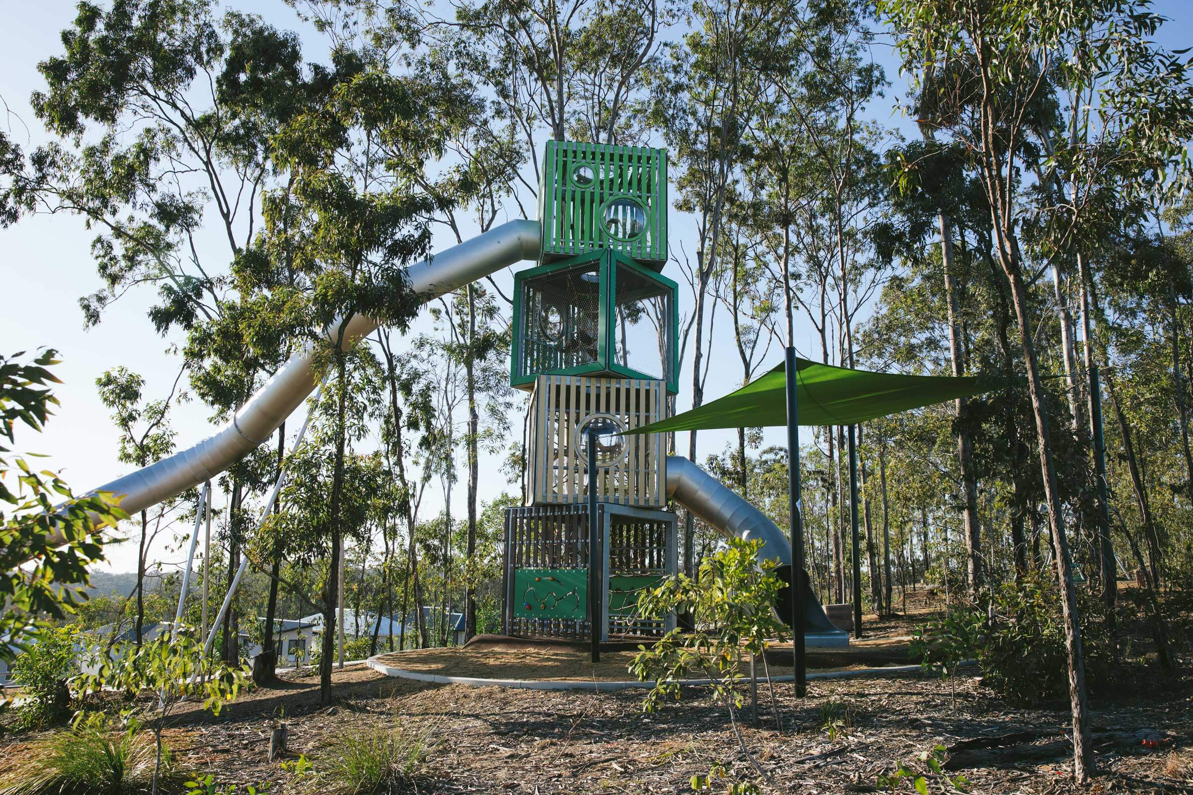 playground with natural shading