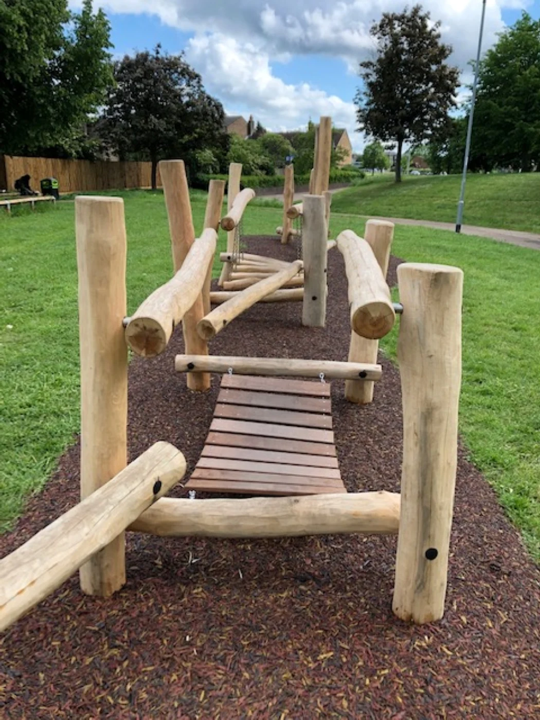 Wooden Playground Equipment Agility Trail