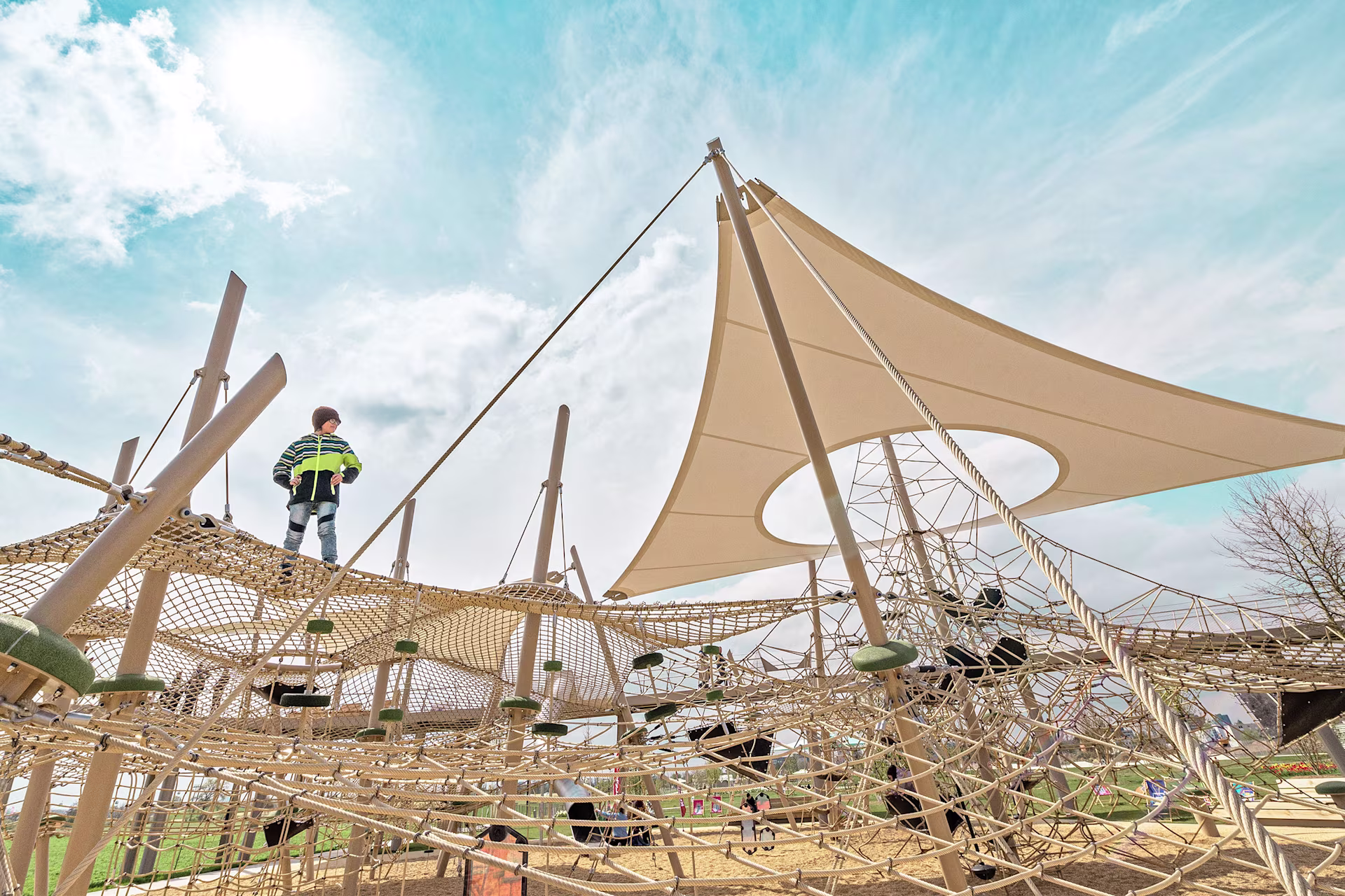 Seilspielanlage "Vernetzung" auf der BuGa Mannheim